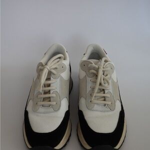 New Common Projects Cream and Black Sneakers